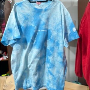 Blue Tie-Dye Men's Short Sleeve Tee